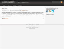 Tablet Screenshot of beaudeville.com